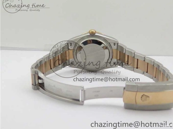 126281 Bracelet BP Gray DateJust Oyster 1:1 Best on Edition Maker RG SS 36 Roman Dial 0417